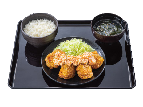 ぷちぷちタルタルから揚げ定食